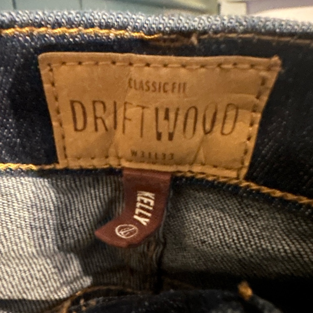 DRIFTWOOD Floral Embroidered Blue Flare Jeans Women’s size 31. Classic fit. - Picture 8 of 14